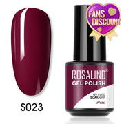 ROSALIND Gel Nail Polish Plastic Bottle 70Colors Gel Polish nail polish hozanas4life SLS-S023  