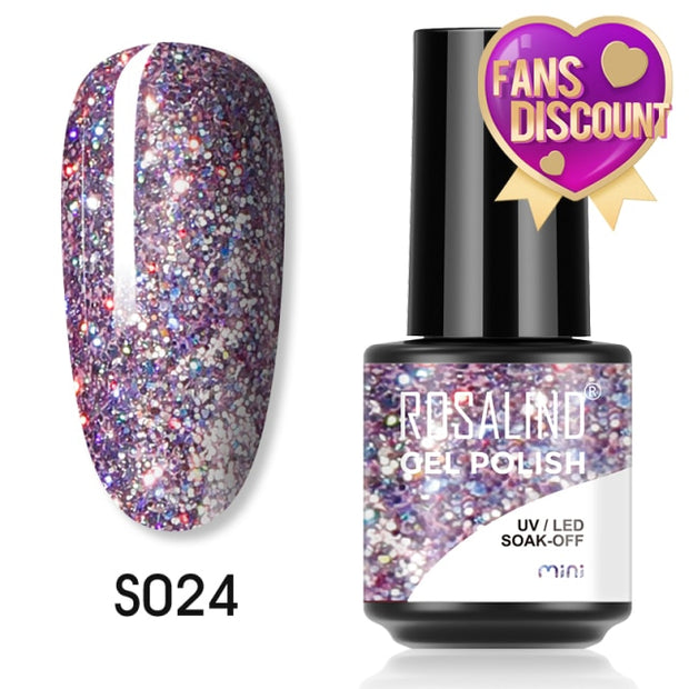 ROSALIND Gel Nail Polish Plastic Bottle 70Colors Gel Polish nail polish hozanas4life SLS-S024  