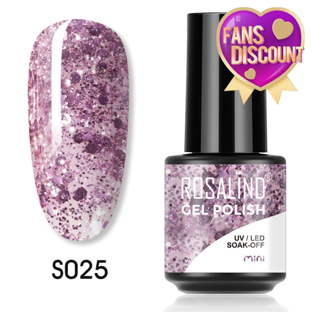 ROSALIND Gel Nail Polish Plastic Bottle 70Colors Gel Polish nail polish hozanas4life SLS-S025  