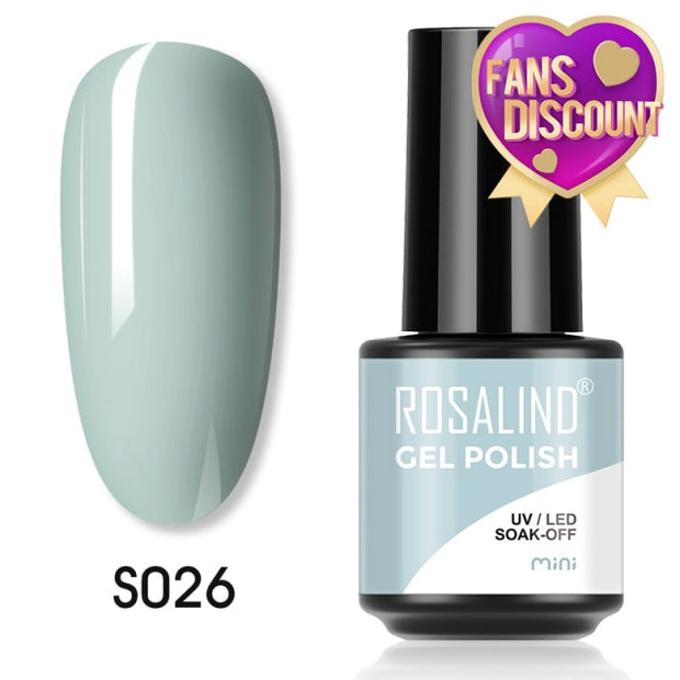 ROSALIND Gel Nail Polish Plastic Bottle 70Colors Gel Polish nail polish hozanas4life SLS-S026  