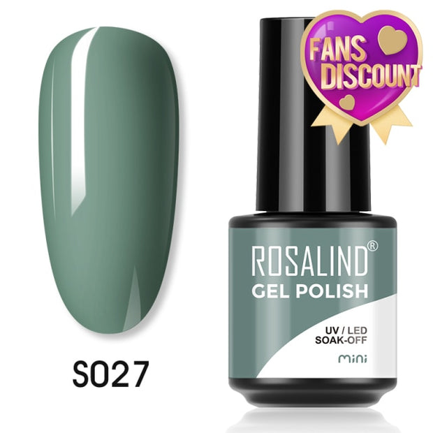 ROSALIND Gel Nail Polish Plastic Bottle 70Colors Gel Polish nail polish hozanas4life SLS-S027  