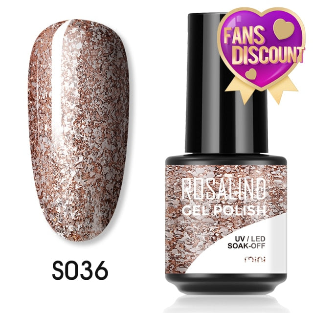 ROSALIND Gel Nail Polish Plastic Bottle 70Colors Gel Polish nail polish hozanas4life SLS-S036  