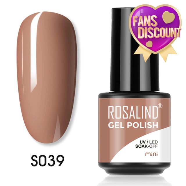 ROSALIND Gel Nail Polish Plastic Bottle 70Colors Gel Polish nail polish hozanas4life SLS-S039  