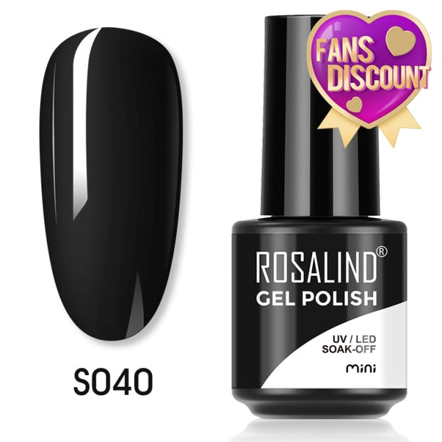 ROSALIND Gel Nail Polish Plastic Bottle 70Colors Gel Polish nail polish hozanas4life SLS-S040  