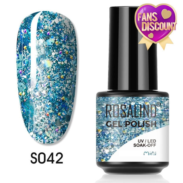 ROSALIND Gel Nail Polish Plastic Bottle 70Colors Gel Polish nail polish hozanas4life SLS-S042  