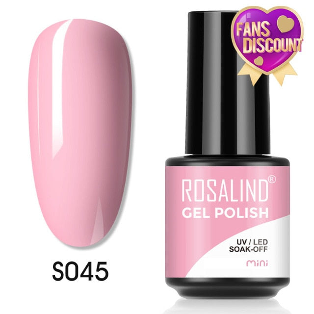 ROSALIND Gel Nail Polish Plastic Bottle 70Colors Gel Polish nail polish hozanas4life SLS-S045  