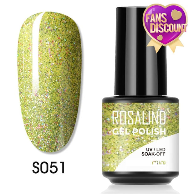 ROSALIND Gel Nail Polish Plastic Bottle 70Colors Gel Polish nail polish hozanas4life SLS-S051  