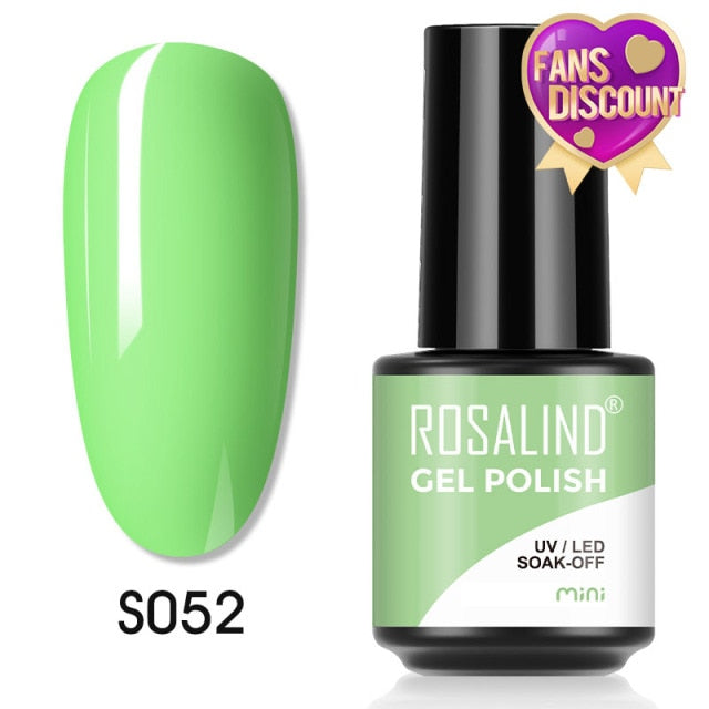 ROSALIND Gel Nail Polish Plastic Bottle 70Colors Gel Polish nail polish hozanas4life SLS-S052  