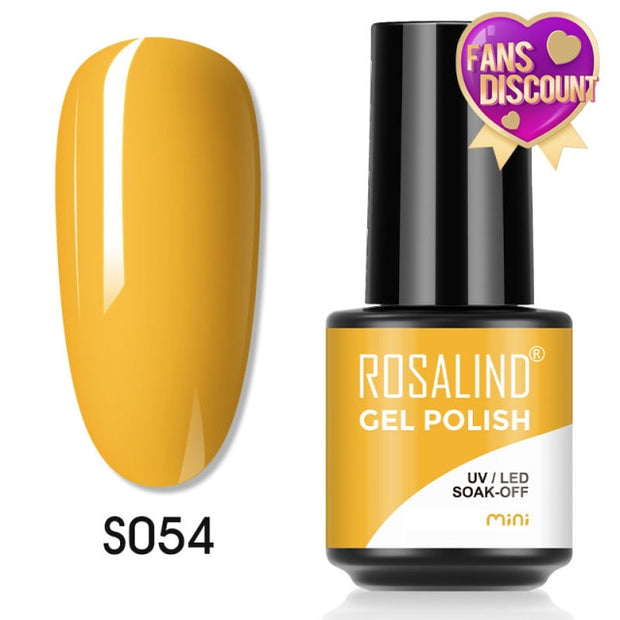 ROSALIND Gel Nail Polish Plastic Bottle 70Colors Gel Polish nail polish hozanas4life SLS-S054  