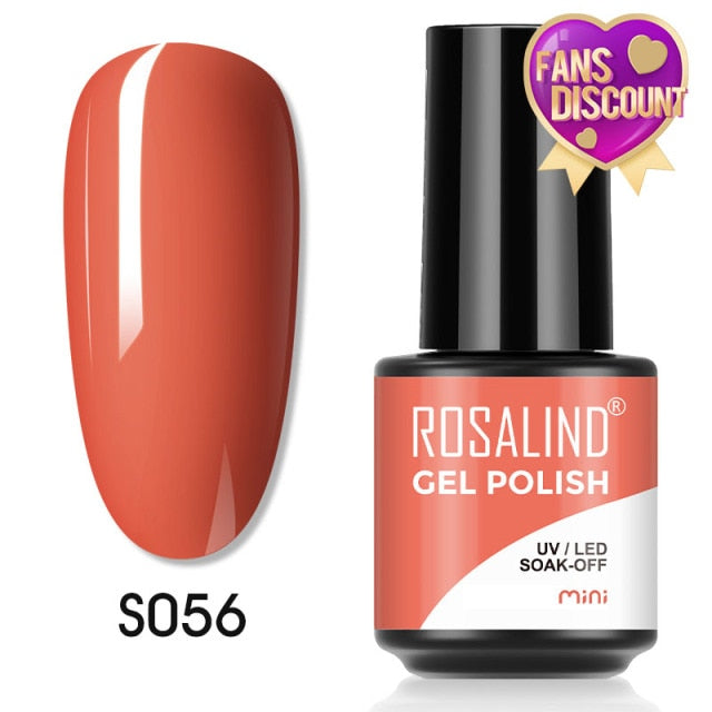 ROSALIND Gel Nail Polish Plastic Bottle 70Colors Gel Polish nail polish hozanas4life SLS-S056  
