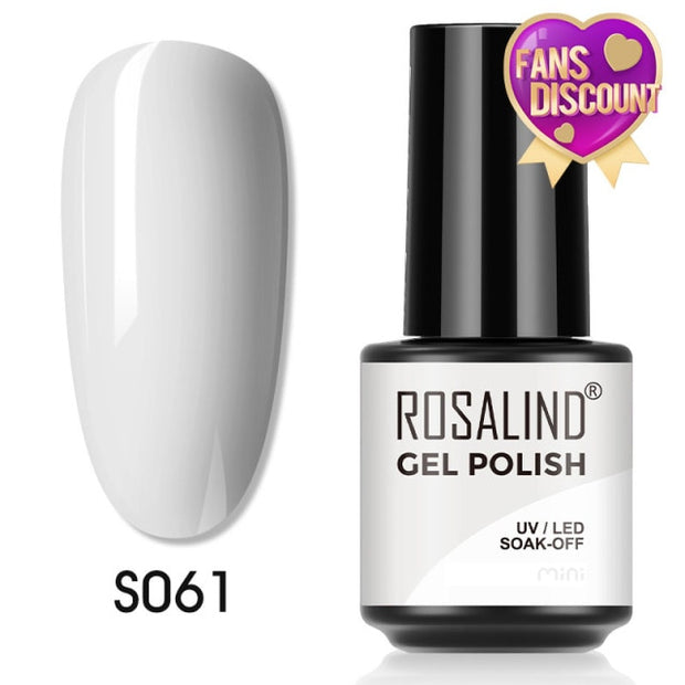 ROSALIND Gel Nail Polish Plastic Bottle 70Colors Gel Polish nail polish hozanas4life SLS-S061  
