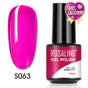 ROSALIND Gel Nail Polish Plastic Bottle 70Colors Gel Polish nail polish hozanas4life SLS-S063  