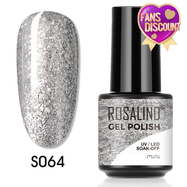 ROSALIND Gel Nail Polish Plastic Bottle 70Colors Gel Polish nail polish hozanas4life SLS-S064  