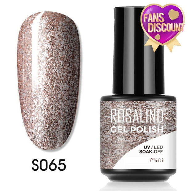 ROSALIND Gel Nail Polish Plastic Bottle 70Colors Gel Polish nail polish hozanas4life SLS-S065  