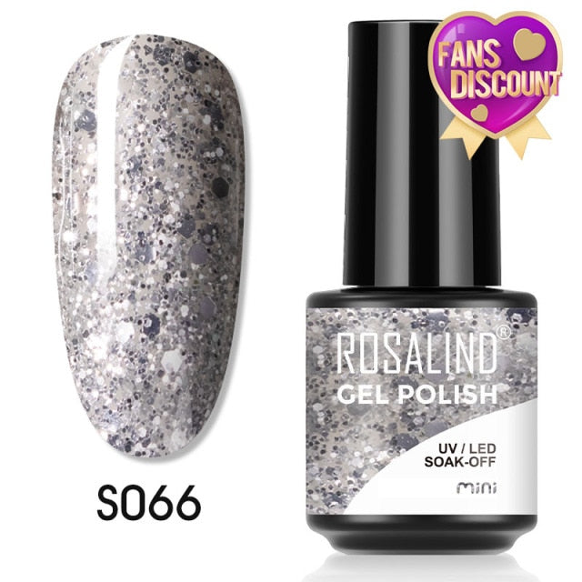 ROSALIND Gel Nail Polish Plastic Bottle 70Colors Gel Polish nail polish hozanas4life SLS-S066  
