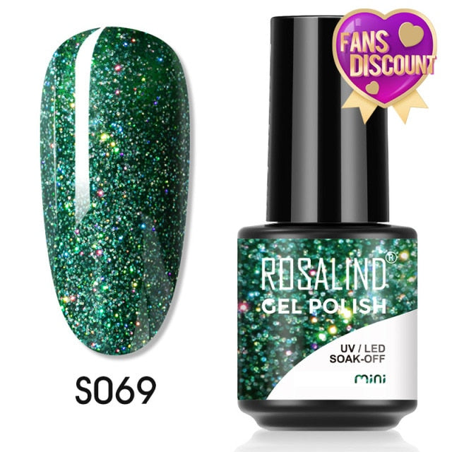 ROSALIND Gel Nail Polish Plastic Bottle 70Colors Gel Polish nail polish hozanas4life SLS-S069  