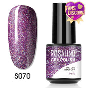 ROSALIND Gel Nail Polish Plastic Bottle 70Colors Gel Polish nail polish hozanas4life SLS-S070  