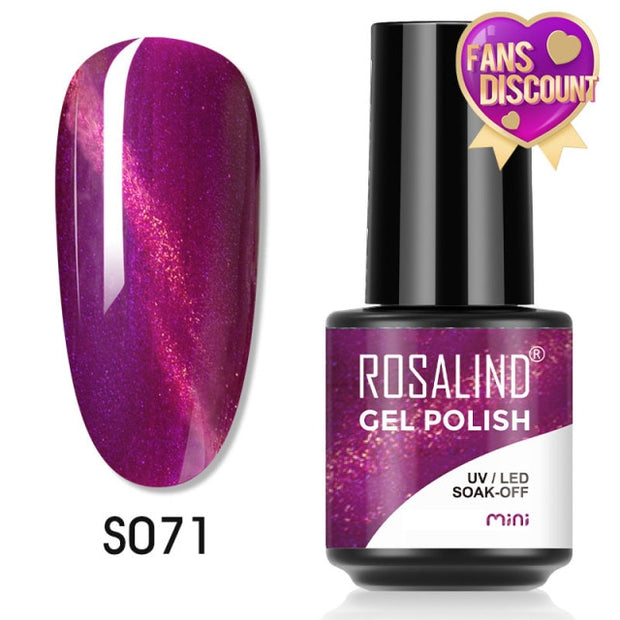 ROSALIND Gel Nail Polish Plastic Bottle 70Colors Gel Polish nail polish hozanas4life SLS-S071  