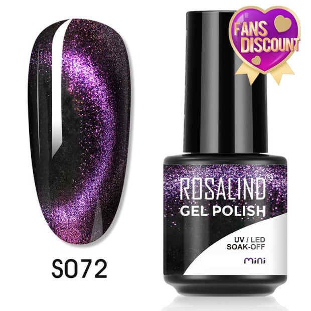 ROSALIND Gel Nail Polish Plastic Bottle 70Colors Gel Polish nail polish hozanas4life SLS-S072  