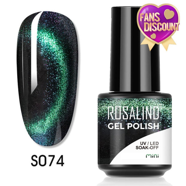 ROSALIND Gel Nail Polish Plastic Bottle 70Colors Gel Polish nail polish hozanas4life SLS-S074  