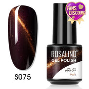 ROSALIND Gel Nail Polish Plastic Bottle 70Colors Gel Polish nail polish hozanas4life SLS-S075  