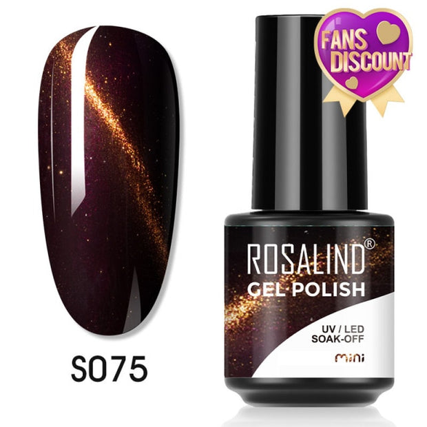 ROSALIND Gel Nail Polish Plastic Bottle 70Colors Gel Polish nail polish hozanas4life SLS-S075  