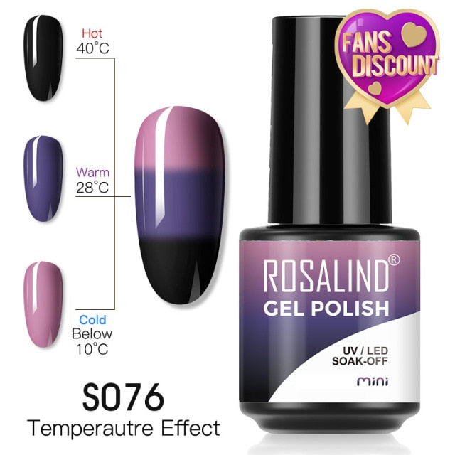ROSALIND Gel Nail Polish Plastic Bottle 70Colors Gel Polish nail polish hozanas4life SLS-S076  
