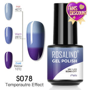 ROSALIND Gel Nail Polish Plastic Bottle 70Colors Gel Polish nail polish hozanas4life SLS-S078  