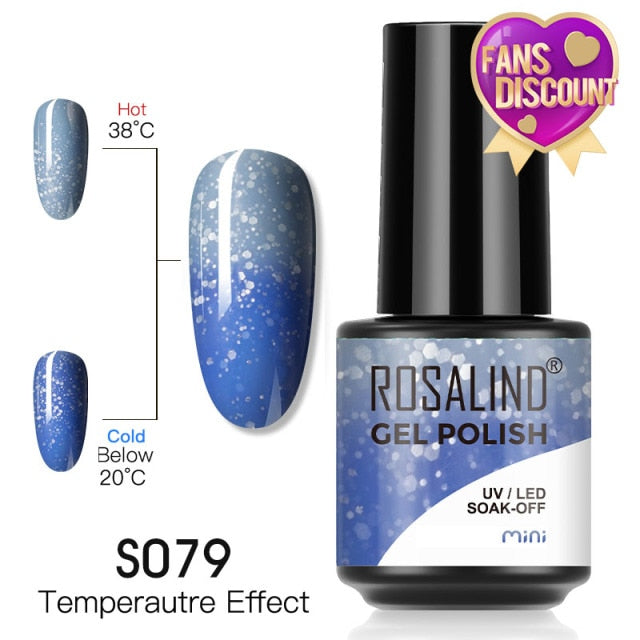 ROSALIND Gel Nail Polish Plastic Bottle 70Colors Gel Polish nail polish hozanas4life SLS-S079  