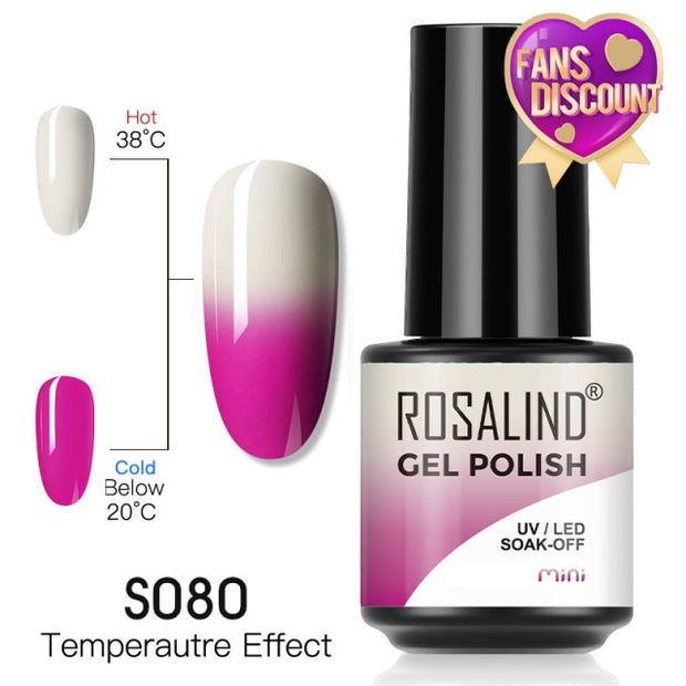 ROSALIND Gel Nail Polish Plastic Bottle 70Colors Gel Polish nail polish hozanas4life SLS-S080  