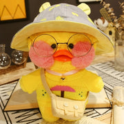 Kawaii Cartoon Lalafanfan 30CM Cafe Duck Plush Toy Cute Cartoon Girl Soft Duck Doll for Kids and Children Cute kawaii cartoon girl doll hozanas4life 14  