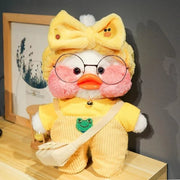 Kawaii Cartoon Lalafanfan 30CM Cafe Duck Plush Toy Cute Cartoon Girl Soft Duck Doll for Kids and Children Cute kawaii cartoon girl doll hozanas4life SCL001-wa-w  