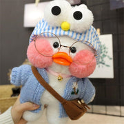 Kawaii Cartoon Lalafanfan 30CM Cafe Duck Plush Toy Cute Cartoon Girl Soft Duck Doll for Kids and Children Cute kawaii cartoon girl doll hozanas4life 19  