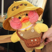 Kawaii Cartoon Lalafanfan 30CM Cafe Duck Plush Toy Cute Cartoon Girl Soft Duck Doll for Kids and Children Cute kawaii cartoon girl doll hozanas4life 34  