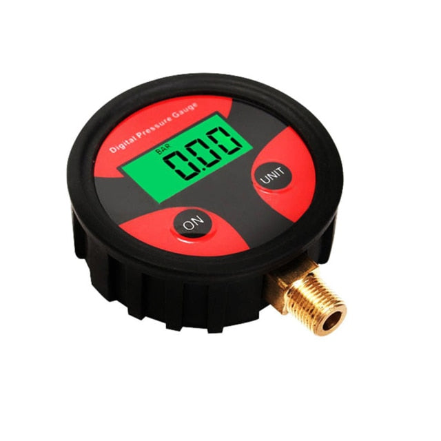 Tire Pressure Monitoring System Digital Tire Pressure Gauge Car Bike Motorcycle Tyre  hozanas4life Red France 