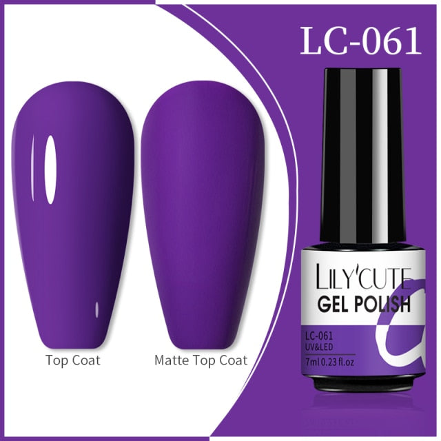 LILYCUTE 7ml Flowing Cat Magnetic Gel Polish Semi Permanent Glitter Magnetic nail polish hozanas4life 61  