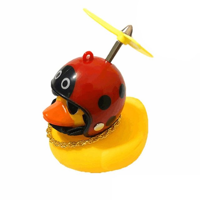 Car Duck With Helmet Broken Wind Pendant Small Yellow Duck  hozanas4life China 11 