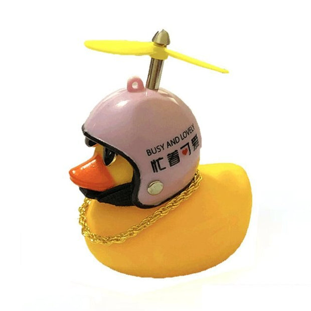 Car Duck With Helmet Broken Wind Pendant Small Yellow Duck  hozanas4life China 13 